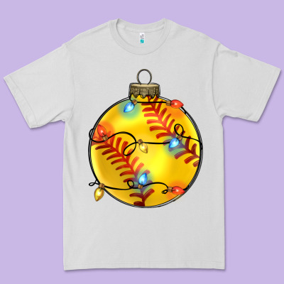 Christmas  Softball Premium Tee Designed By Zillion Design Studio