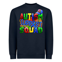 Navy autısm support squad Heavyweight Sweatshirt - AdoDesignShop