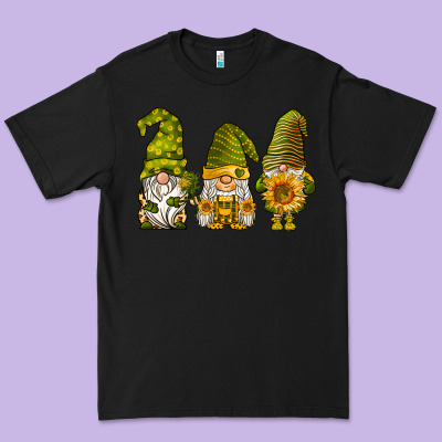 Sunflower Gnomies Premium Tee Designed By Barkaloodesign