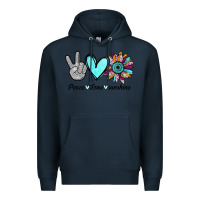 Navy Peace Love Sunshine Premium Hoodie - Bettercallsaul