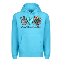 Ocean Blue Peace Love Sunshine Premium Hoodie - Bettercallsaul