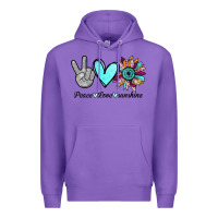Purple Peace Love Sunshine Premium Hoodie - Bettercallsaul