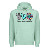 Seafoam Peace Love Sunshine Premium Hoodie - Bettercallsaul