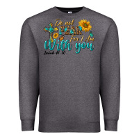 Charcoal Heather do not fear for i am with you Premium Sweatshirt - BundleAndBundleShop