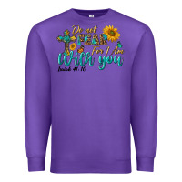 Purple do not fear for i am with you Premium Sweatshirt - BundleAndBundleShop