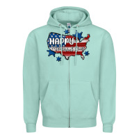 Seafoam happy memorial day usa Zipper Hoodie - MaliasSmallBusiness
