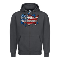 Smoke happy memorial day usa Zipper Hoodie - MaliasSmallBusiness