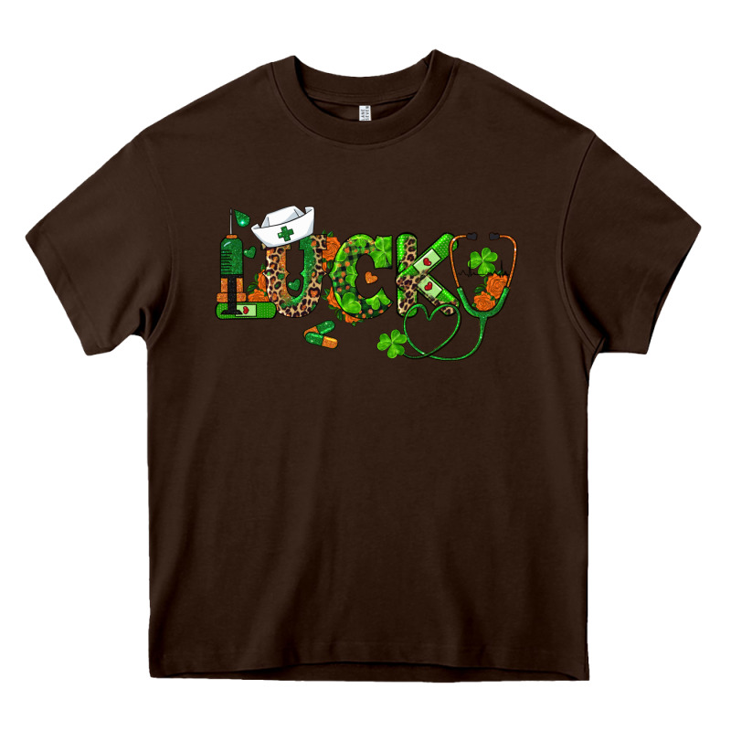 St Patricks Day Lucky Nurse Heavy Core Tee by RanaPortraitStore | Teevron