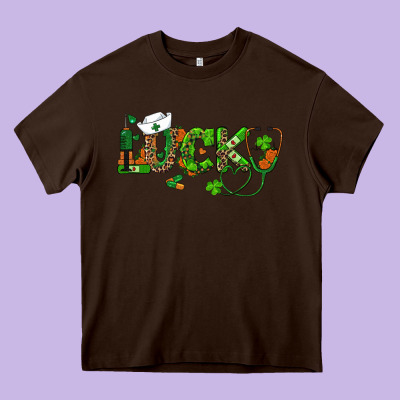 Heavy Core Tee st patricks day lucky nurse