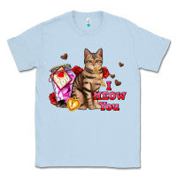 Dusty Blue i meow you Classic Tee - AdoDesignShop
