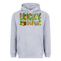 Heather Grey St. Patricks day lucky vibes Heavyweight Hoodie - BundleAndBundleShop