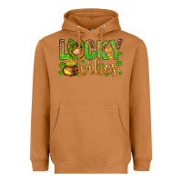 Meerkat St. Patricks day lucky vibes Heavyweight Hoodie - BundleAndBundleShop