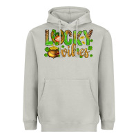 Moon Dust St. Patricks day lucky vibes Heavyweight Hoodie - BundleAndBundleShop