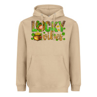 Mushroom St. Patricks day lucky vibes Heavyweight Hoodie - BundleAndBundleShop