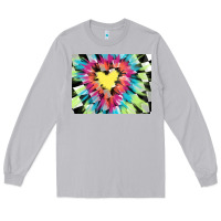 Moon Dust tie dye hearth shaped race flag background 3200x2400 Long Sleeve Tee - AdoDesignShop