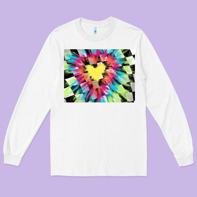 Tie Dye Hearth Shaped Race Flag Background 3200x2400 Long Sleeve Tee Designed By Adodesignshop