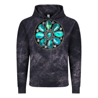 Cloud Black turquoise gemstone Vintage Hoodie - JahusDesignShop
