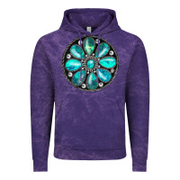 Cloud Purple turquoise gemstone Vintage Hoodie - JahusDesignShop