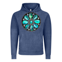 Vintage Denim turquoise gemstone Vintage Hoodie - JahusDesignShop