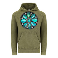 Vintage Olive turquoise gemstone Vintage Hoodie - JahusDesignShop