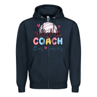 Navy volleyball coach all day every day Zipper Hoodie - MaliasSmallBusiness