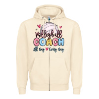 Sandshell volleyball coach all day every day Zipper Hoodie - MaliasSmallBusiness