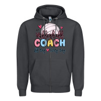 Smoke volleyball coach all day every day Zipper Hoodie - MaliasSmallBusiness