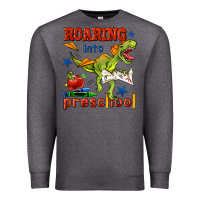 Charcoal Heather roaring into preschool Premium Sweatshirt - BundleAndBundleShop