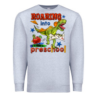 Heather Grey roaring into preschool Premium Sweatshirt - BundleAndBundleShop