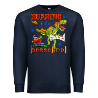 Navy roaring into preschool Premium Sweatshirt - BundleAndBundleShop