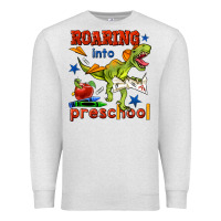 Oatmeal Heather roaring into preschool Premium Sweatshirt - BundleAndBundleShop