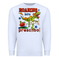 White roaring into preschool Premium Sweatshirt - BundleAndBundleShop