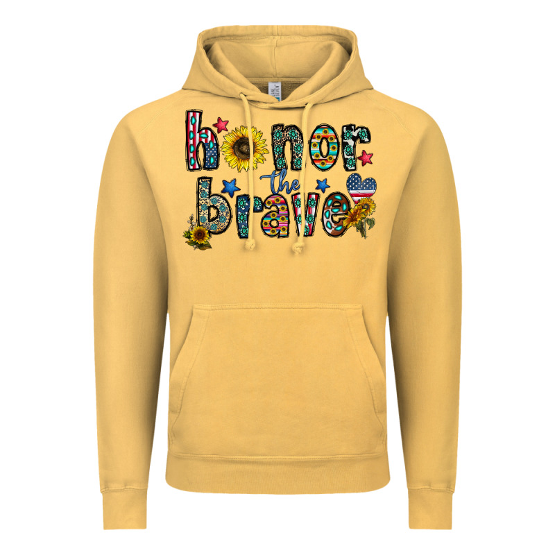 Honor The Brave Vintage Hoodie by CowhideDigitalArt | Teevron