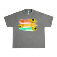 Tornado Colored Triple Sunflower Brush Strokes Urban Heavy Tee - Bettercallsaul