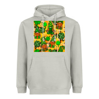 Moon Dust St. Patricks gnomies seamless pattern Heavyweight Hoodie - BundleAndBundleShop