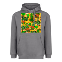 Storm St. Patricks gnomies seamless pattern Heavyweight Hoodie - BundleAndBundleShop