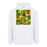 White St. Patricks gnomies seamless pattern Heavyweight Hoodie - BundleAndBundleShop