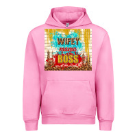 Fuchsia Pink wifey mama boss Urban Hoodie - TumblerDesignByShophia