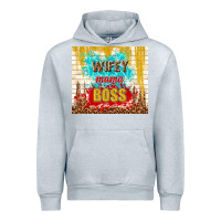 Heather Grey wifey mama boss Urban Hoodie - TumblerDesignByShophia