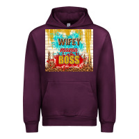 Mauve Wine wifey mama boss Urban Hoodie - TumblerDesignByShophia