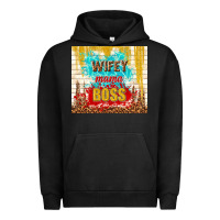 Pigment Black wifey mama boss Urban Hoodie - TumblerDesignByShophia