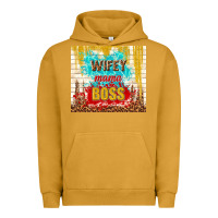 Pigment Peanut Butter wifey mama boss Urban Hoodie - TumblerDesignByShophia