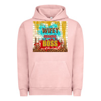 Pigment Salmon wifey mama boss Urban Hoodie - TumblerDesignByShophia