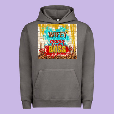 Wifey Mama Boss Urban Hoodie Designed By Tumblerdesignbyshophia