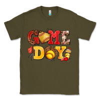 Army Green game day softball Classic Tee - AdoDesignShop