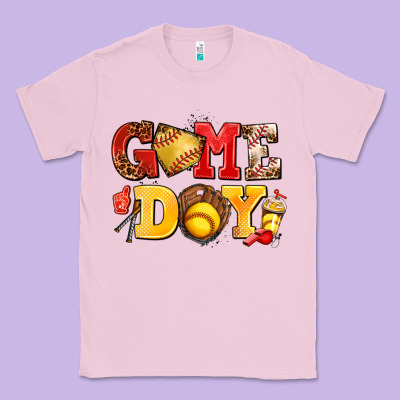 Game Day Softball Classic Tee Designed By Adodesignshop