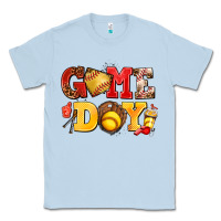 Dusty Blue game day softball Classic Tee - AdoDesignShop