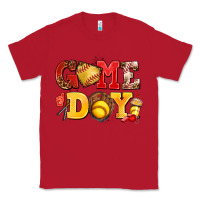 Red game day softball Classic Tee - AdoDesignShop