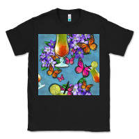 Black butterfly cocktail Classic Tee - BundleAndBundleShop