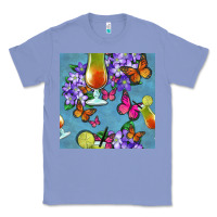 Colony Blue butterfly cocktail Classic Tee - BundleAndBundleShop